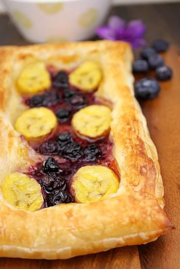 Sugar & Everything Nice: Rough Puff Pastry and a Banana Blueberry Tart